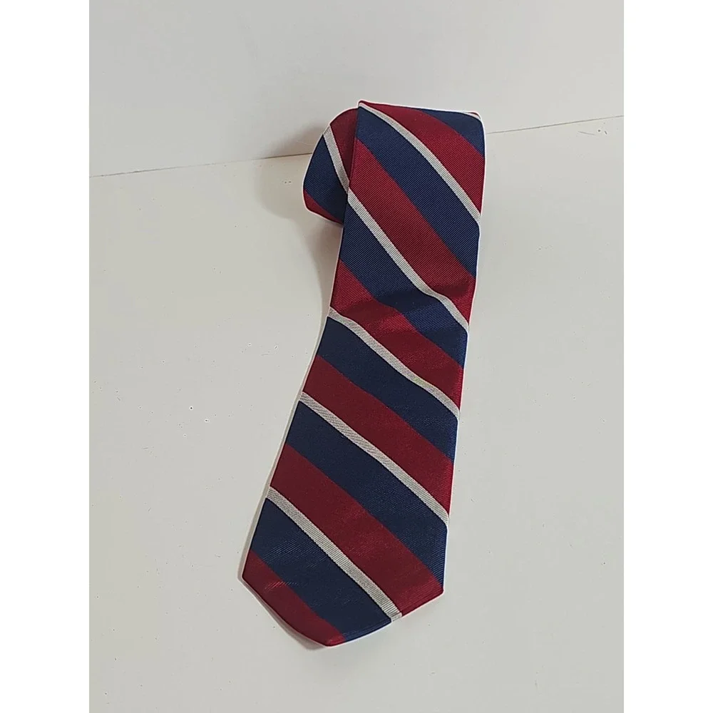Brooks Brothers Irregular Tie All Silk Striped Multicolor